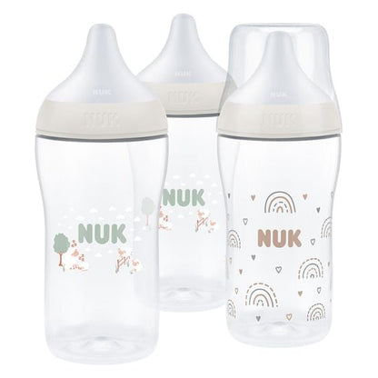 NUK Perfect Match butelki 260 ml Rainbow Sheep x3 3m+