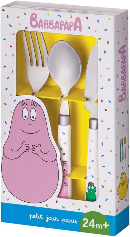 PETIT JOUR PARIS Barbapapa μαχαιροπίρουνα από ανοξείδωτο ατσάλι 24 μ+
