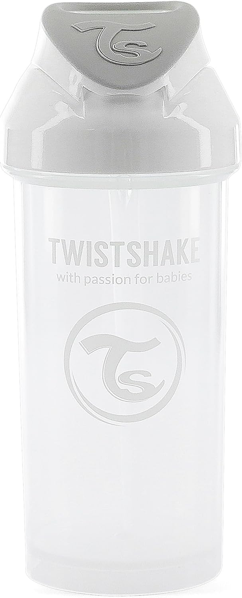 TWISTSHAKE Trinkhalmbecher Auslaufsicherer Becher mit Trinkhalm 360 ml 6 m+