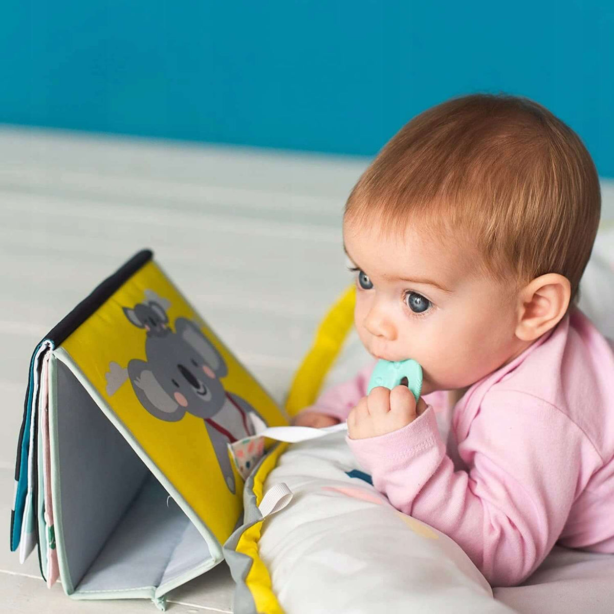 TAF TOYS książka sensoryczna kontrastowa LUSTERKO dla niemowląt 0msc+, wielokolorowa, wolna od BPA