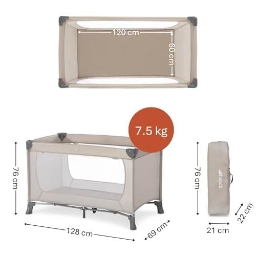 Hauck Dream N Play łóżeczko turystyczne beżowe – zdjęcie 2