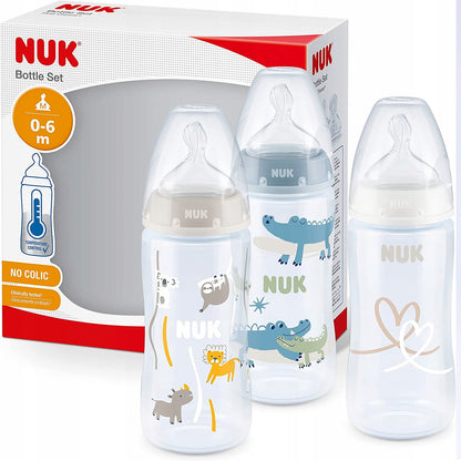 NUK Anti-Colic Flaschenset 3x 300 ml 0-6