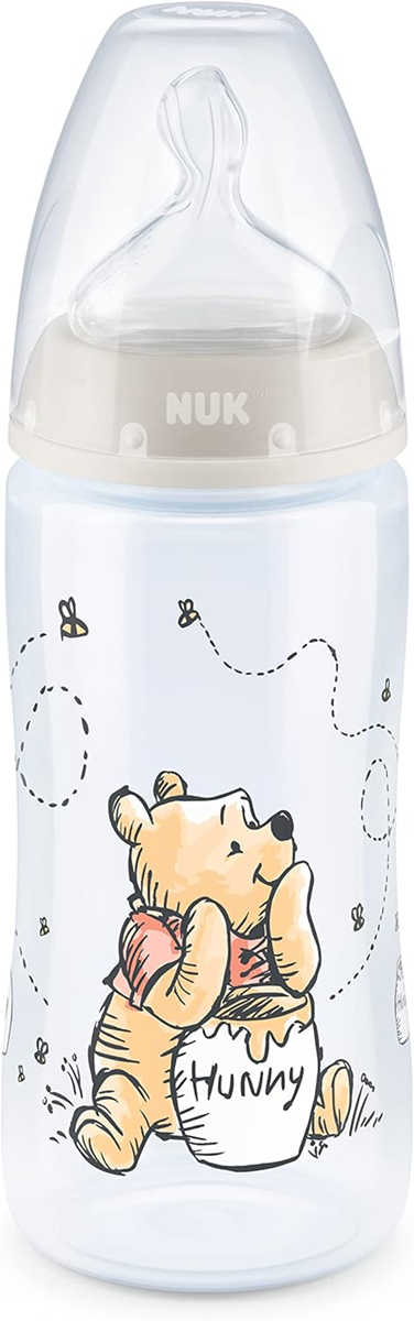 NUK First Choice+ 0-6 m Biberón 300 ml indicador de temperatura WINNIE THE POOH