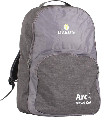 LITTLELIFE Arc2 φορητό κρεβατάκι ταξιδιού με στρώμα, συμπαγές σε σακίδιο πλάτης