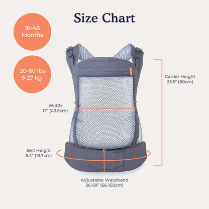 BECO TODDLER zaponka nosilka 9-27kg 3D mreža