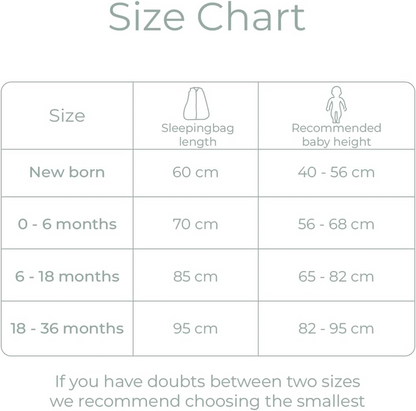 MOLIS&CO saco de dormir de verano 0,5 TOG para bebés 0-6 meses