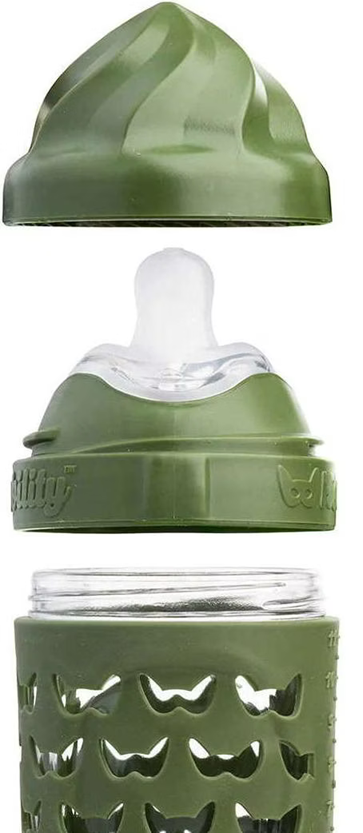 HEROBILITY Hero Eco biberon in vetro con custodia 220 ml 6 m+ tettarella M