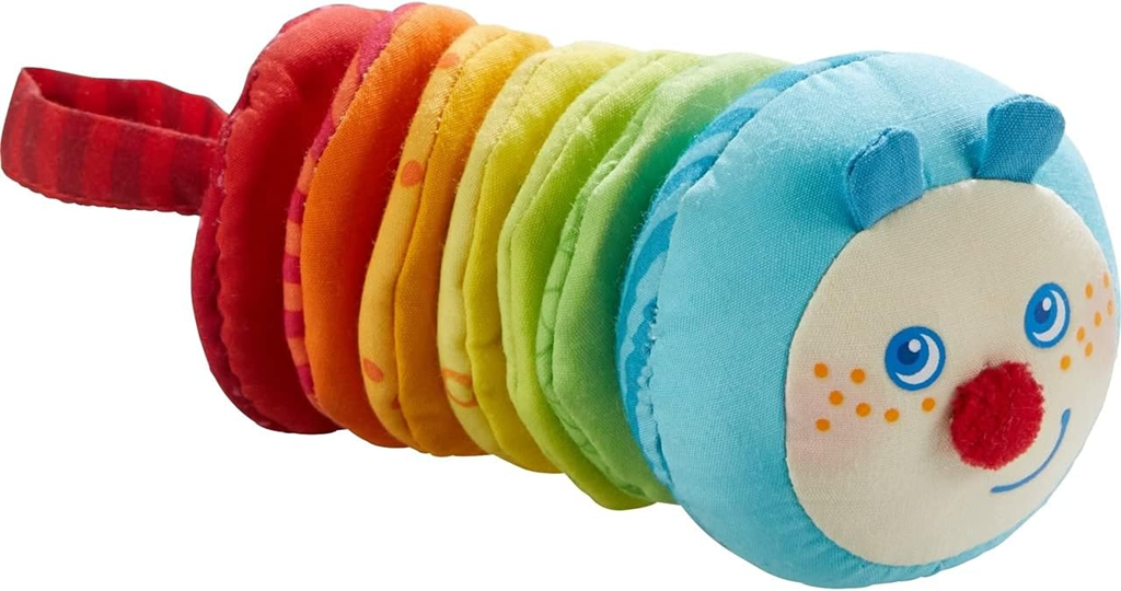 HABA Falt- und Rasselraupe Mina 18 cm 6 m+