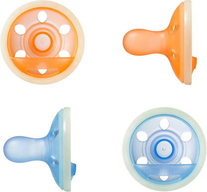 TOMMEE TIPPEE Breast Like pomirjujoča duda x4 6-18 mesecev SVETI
