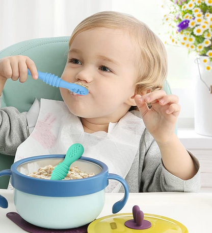 VICLOON komplet silikonskih žličk za gosto hrano, 4 kosi, 11 cm