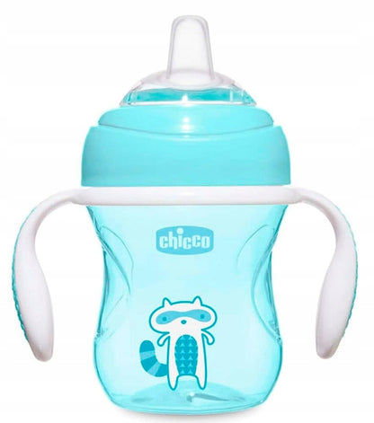 CHICCO Transition Cup lonček z ustnikom in ročaji, ki ne poliva, 200 ml 4 m+