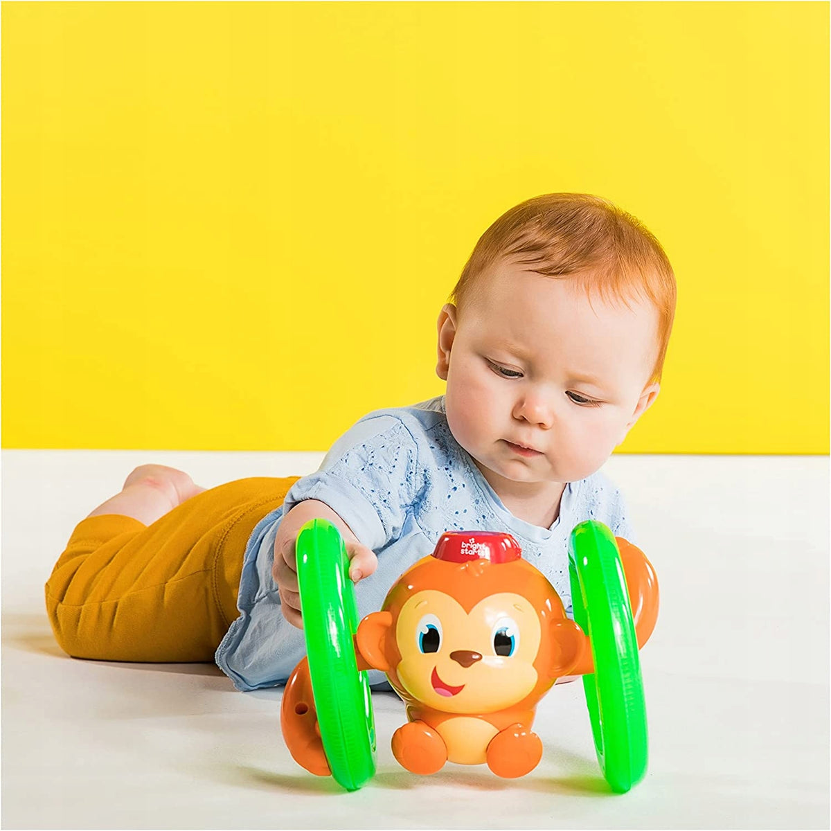BRIGHT STARTS opička ROLL&GLOW svetlo a zvuk