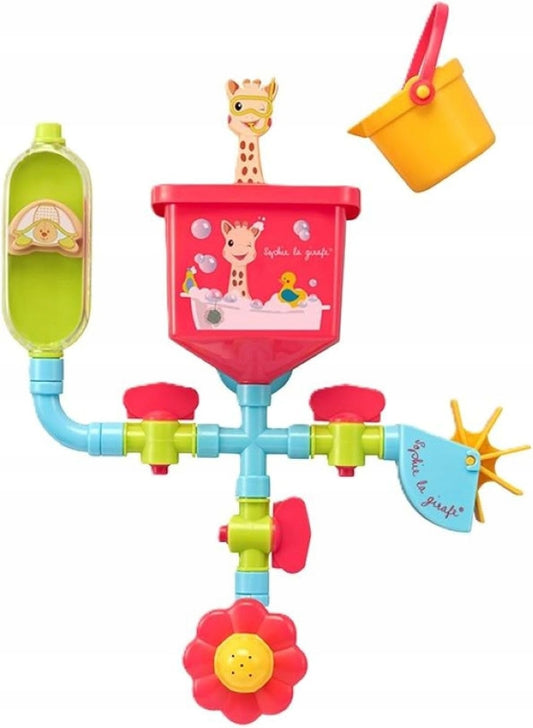 SOPHIE LA GIRAFE igrače za kopanje s priseski, cevke, mlin in zalivalka