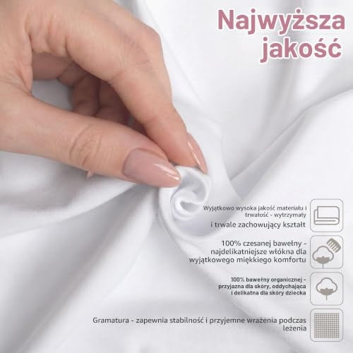 BABYBAY Deluxe Organic prostěradlo 89x50 cm bílé