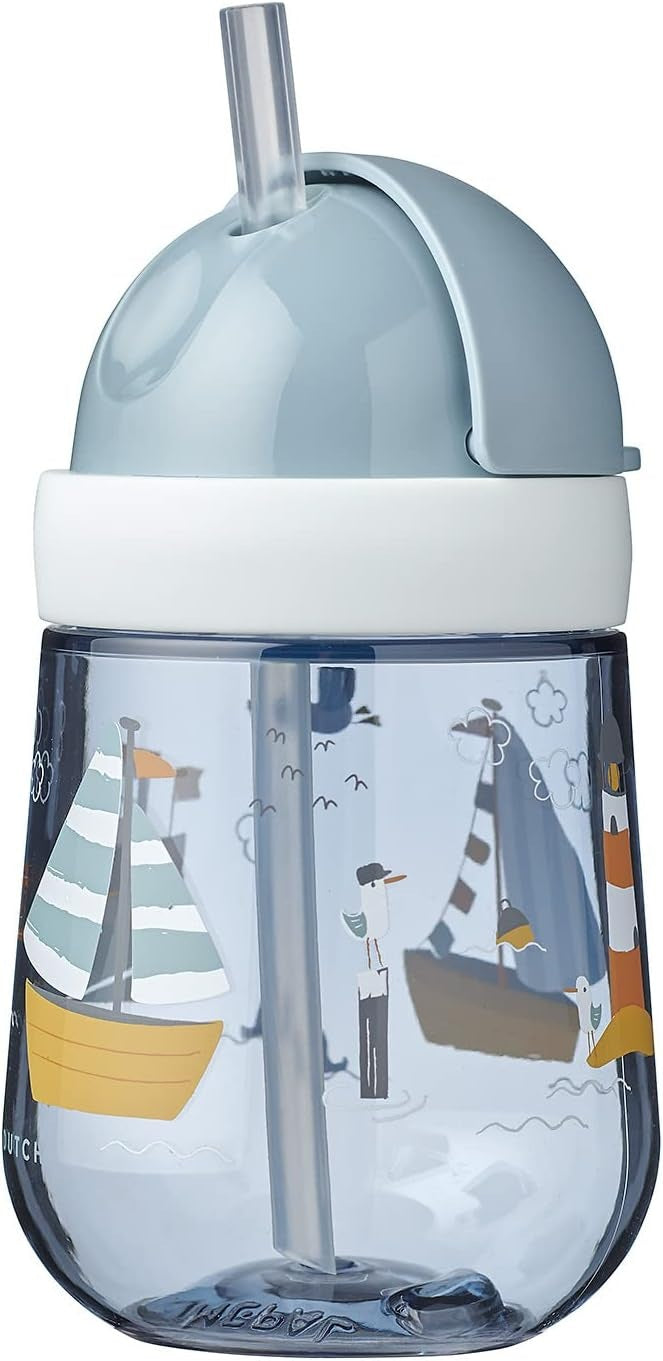 MEPAL Straw Cup непроливаща чаша със сламка 9 m+ 300 ml МОРЕ