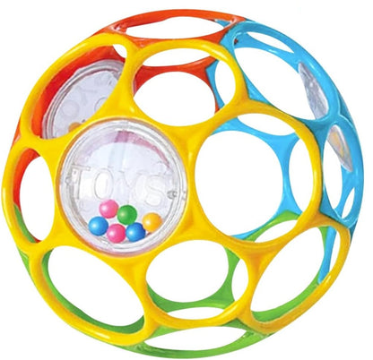 Kikuo Classic Ball kolorowa piłka chwytak z przezroczystymi grzechotkami
