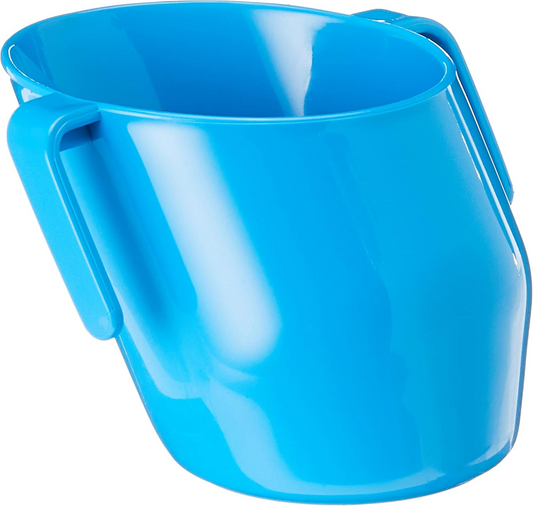 DOIDY Trainingsbecher Tasse mit Griffen zum Trinkenlernen vom Becherrand 200 ml 3 m+