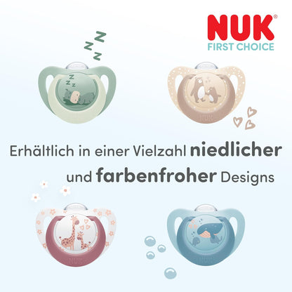 NUK First Choice silikonska duda za pomirjanje x2 6-18m
