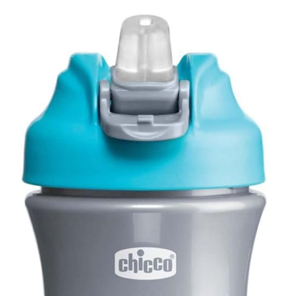 CHICCO Vaso Pop-up antiderrames con boquilla y pajita 350 ml 2 años+