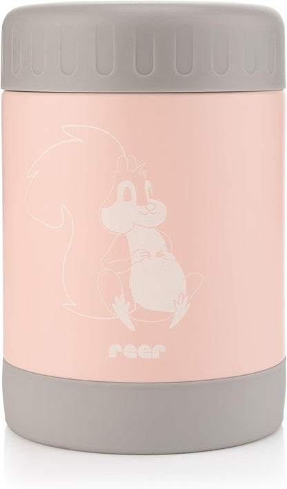 REER ColourDesign Edelstahl-Essensbehälter EICHHÖRNCHEN 300 ml