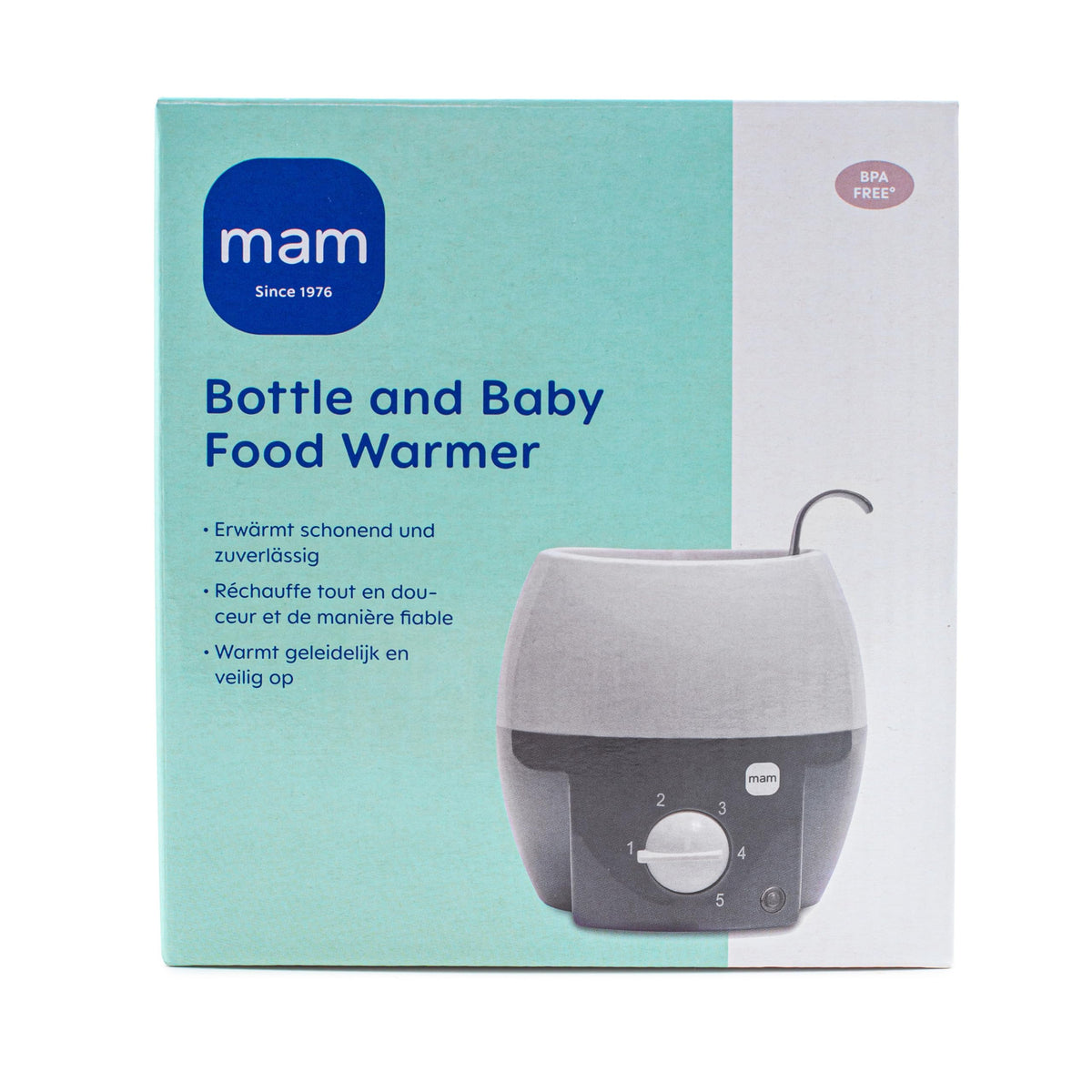 MAM podgrzewacz do butelek i pokarmu2w1 automatyczna regulacja temp. do mleka i posiłków, BPA free