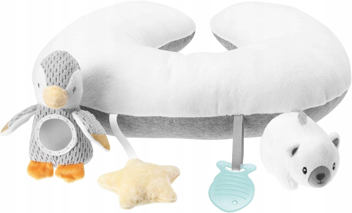 Cojín de barriga NUBY con juguetes para bebés