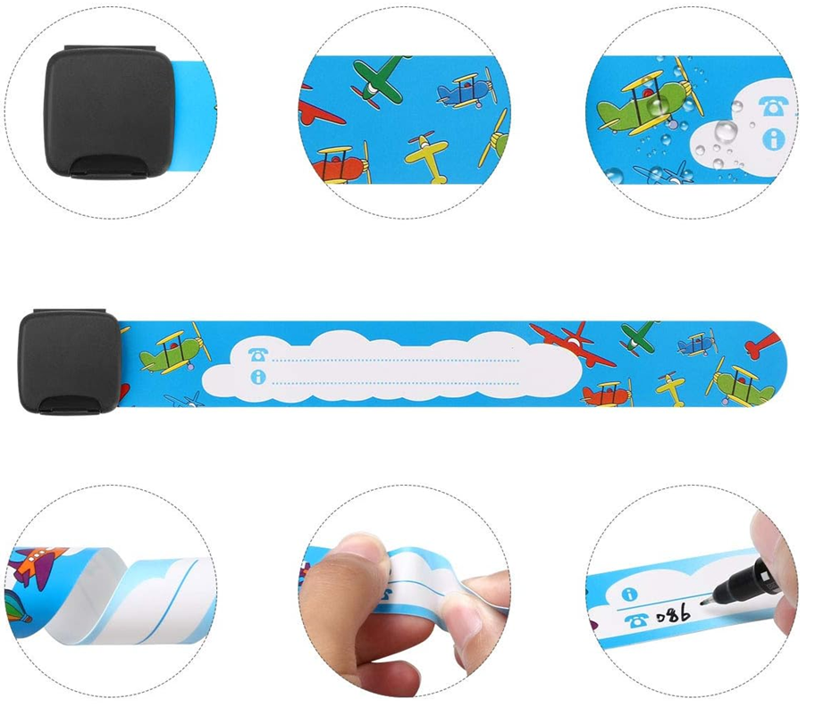 VICLOON pulseras SOS impermeables para niños 10 unidades