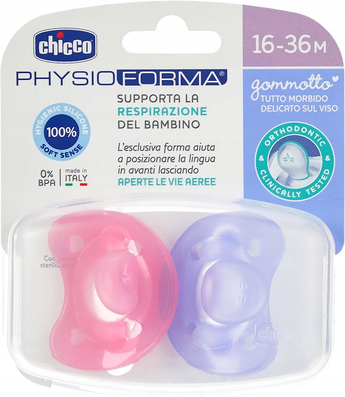 CHICCO PhysioForma Schnuller x2 16-36M