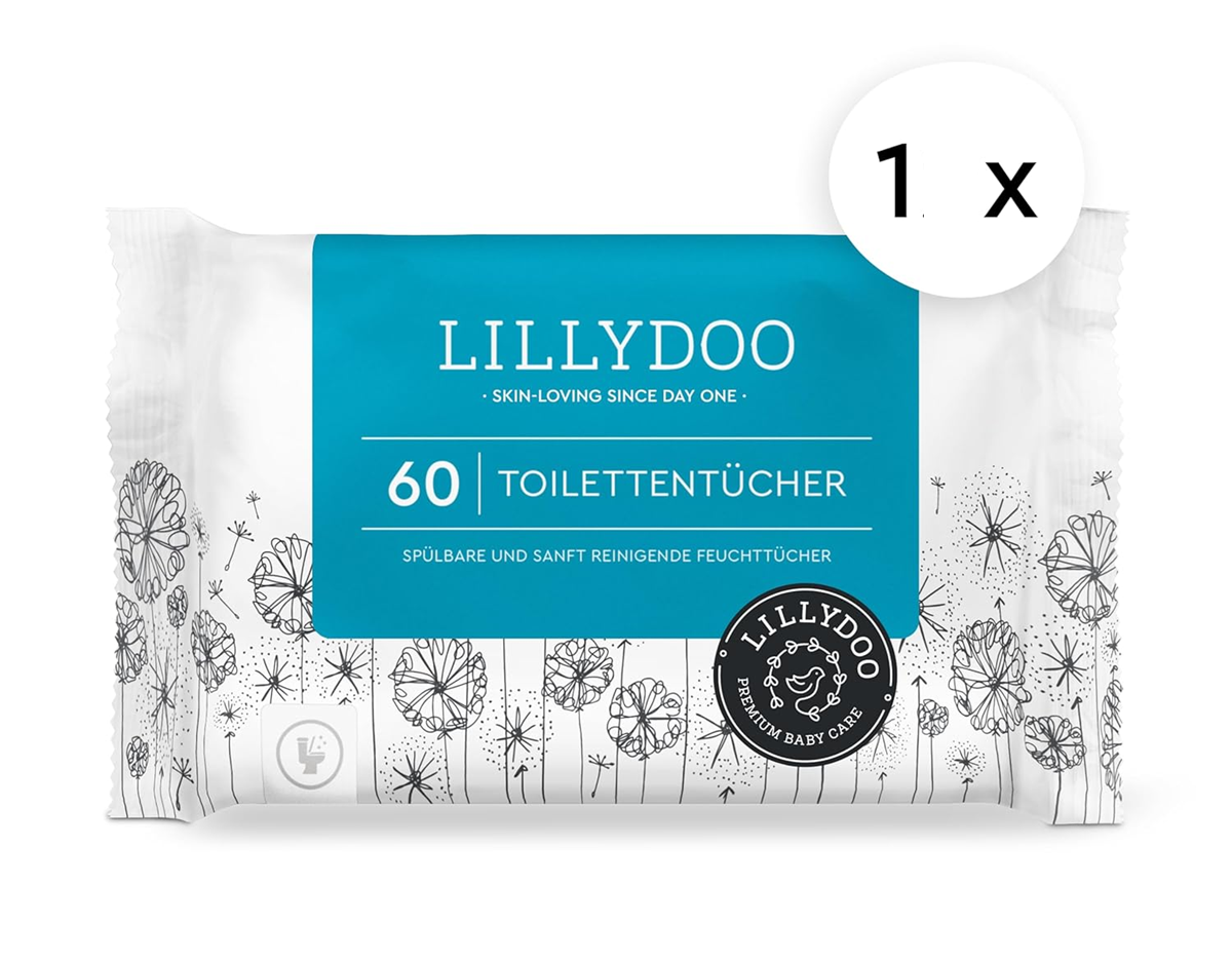 LILLYDOO toallitas húmedas sin perfume 12 x 60 cm 60 unidades
