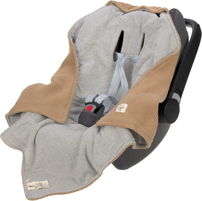 LASSIG manta envolvente para silla de coche certificada GOTS