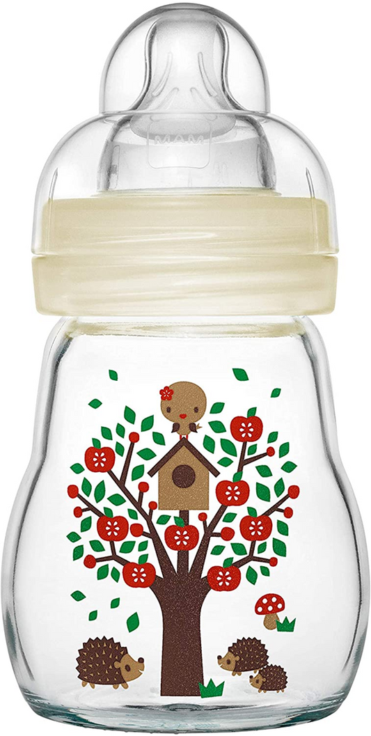 MAM Feel Good biberon in vetro 170 ml 0 m+ tettarella 1