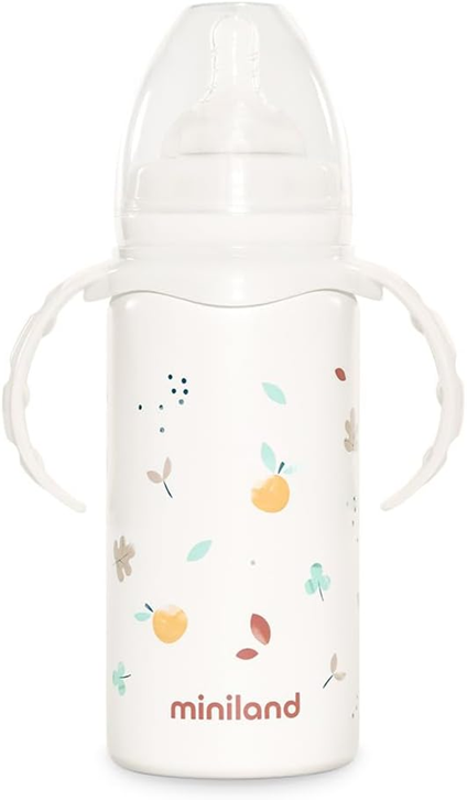 MINILAND Thermobaby botella térmica de acero inoxidable 240 ml 0+ para bebés