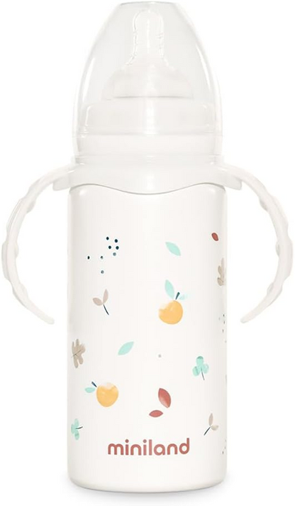 MINILAND Thermobaby botella térmica de acero inoxidable 240 ml 0+ para bebés