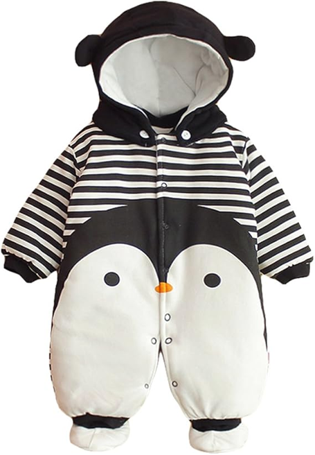 VINE tutina con cappuccio 6-9 m PINGUINO
