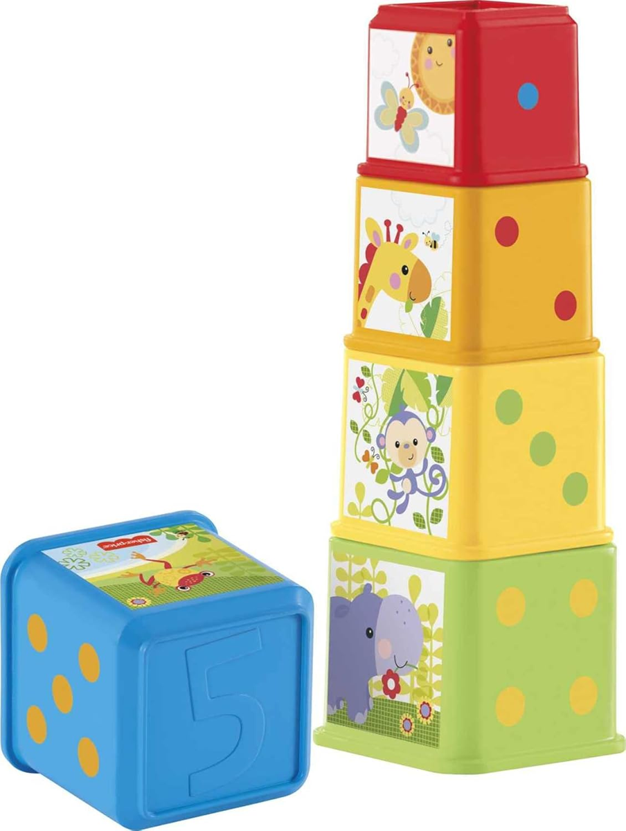 FISHER-PRICE Apila y Descubre Bloques de diferentes tamaños 5 unidades