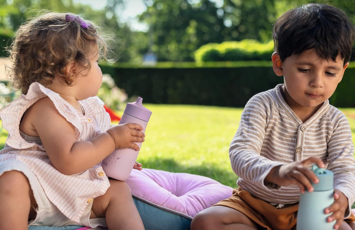 NUK Mini-Me Sip Stahlflasche mit hartem Mundstück 300 ml 9 Mon.+ FUCHS