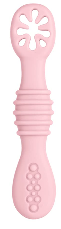 VICLOON Sticky Spoon Silikonlöffel 2,5 x 10 cm 4 M+ rosa