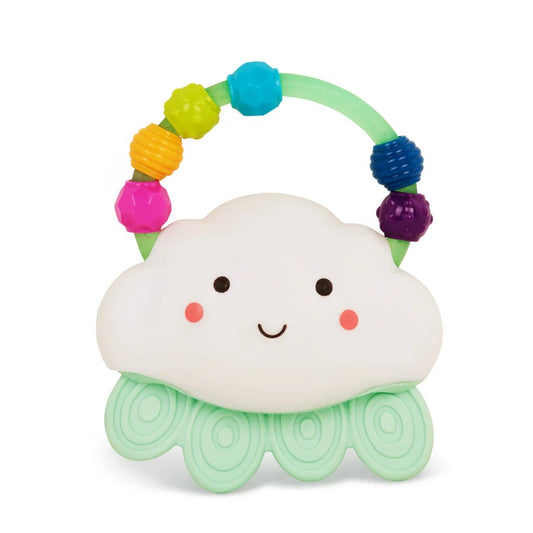 B.TOYS Rain-Glow Squeeze silikonska lučka z grizalom OBLAK 11x13 cm