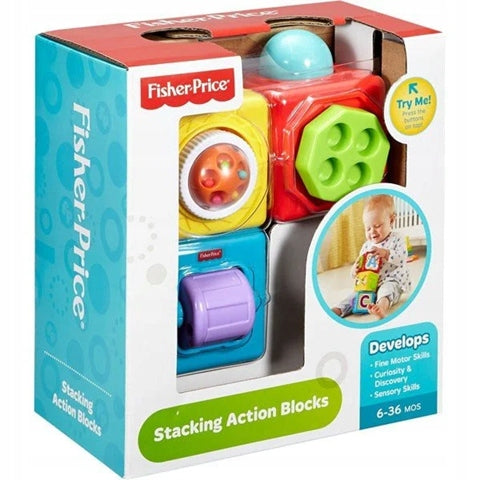 FISHER-PRICE DHW15 Interaktive Tierbausteine 6M+