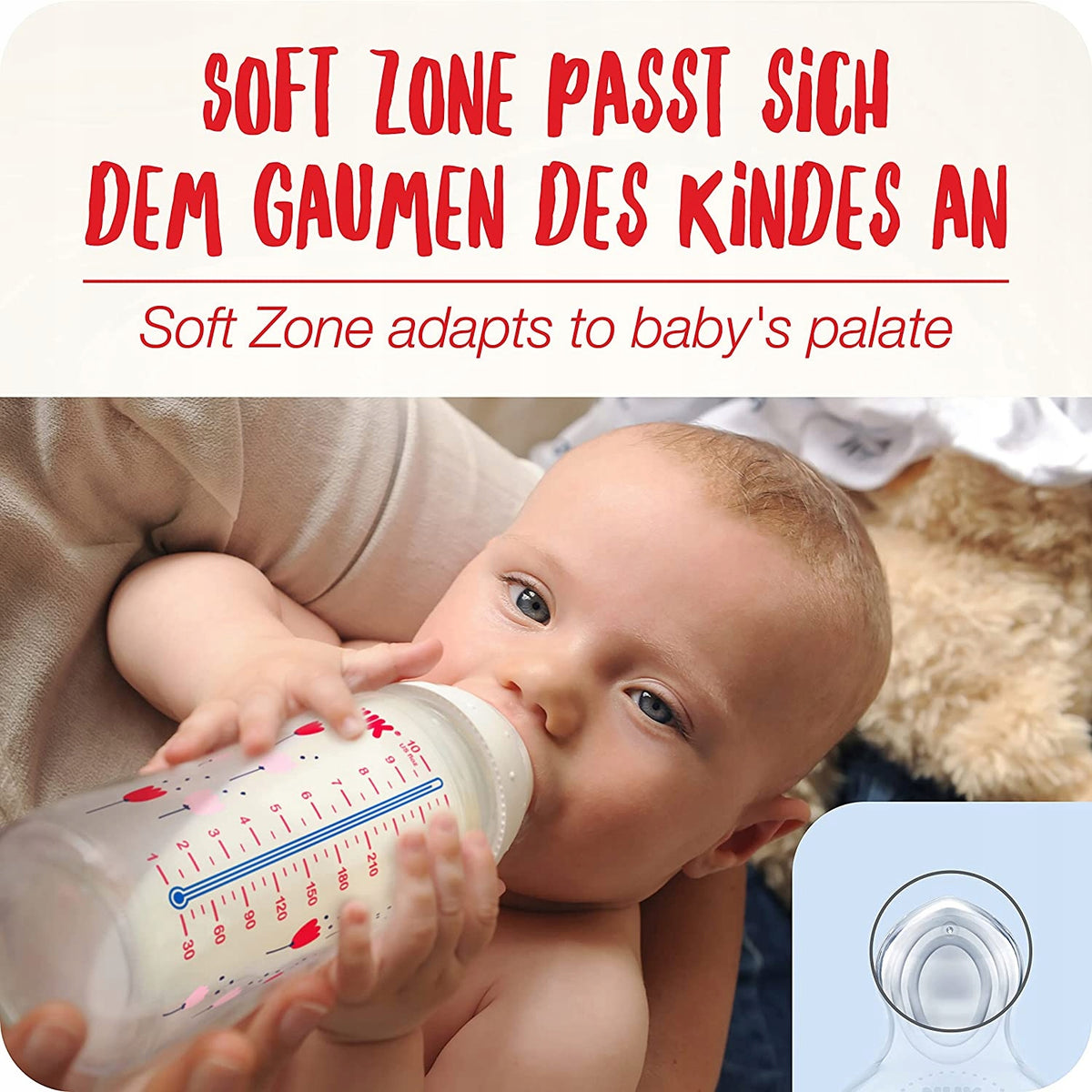 NUK No Colic sada fliaš 2x 300 ml 0-6