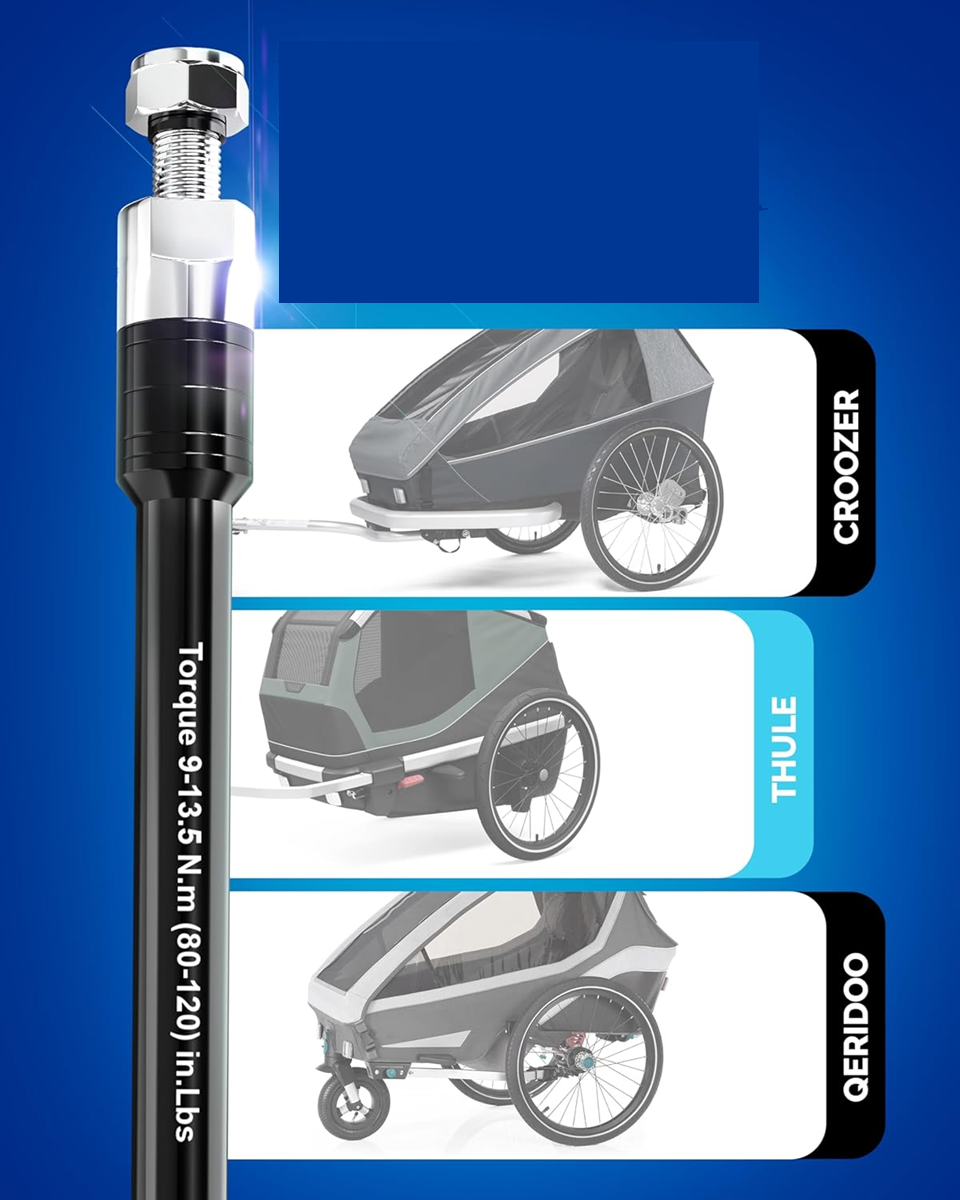 THULE Eje pasante para remolques de bicicleta THULE CROOZER QERIDOO 160-178 mm M12x1.0