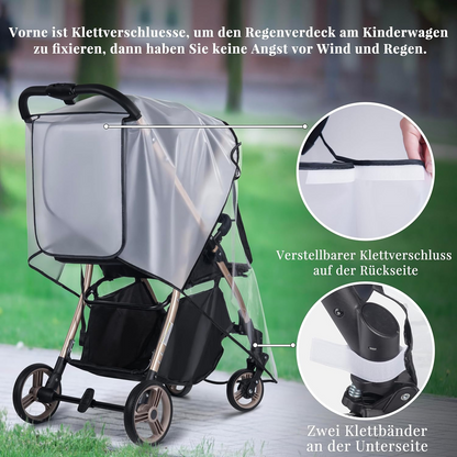 BEMECE funda impermeable universal para cochecitos con ventana