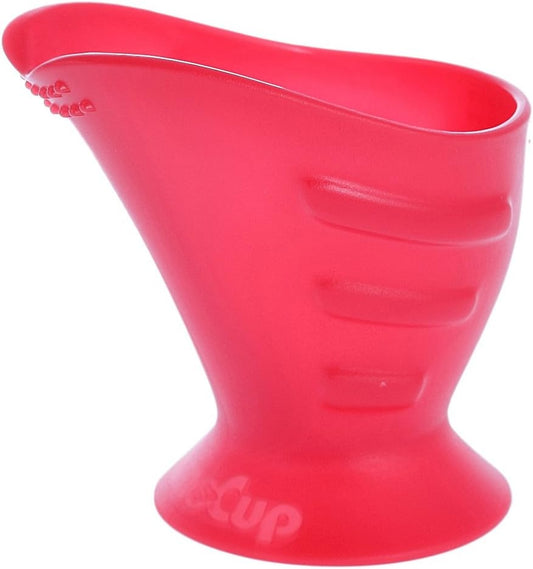 HOPPEDIZ CamoCup kubek dla dzieci i osób z dysfagią i trudnościami ssania, czerwony 120 ml