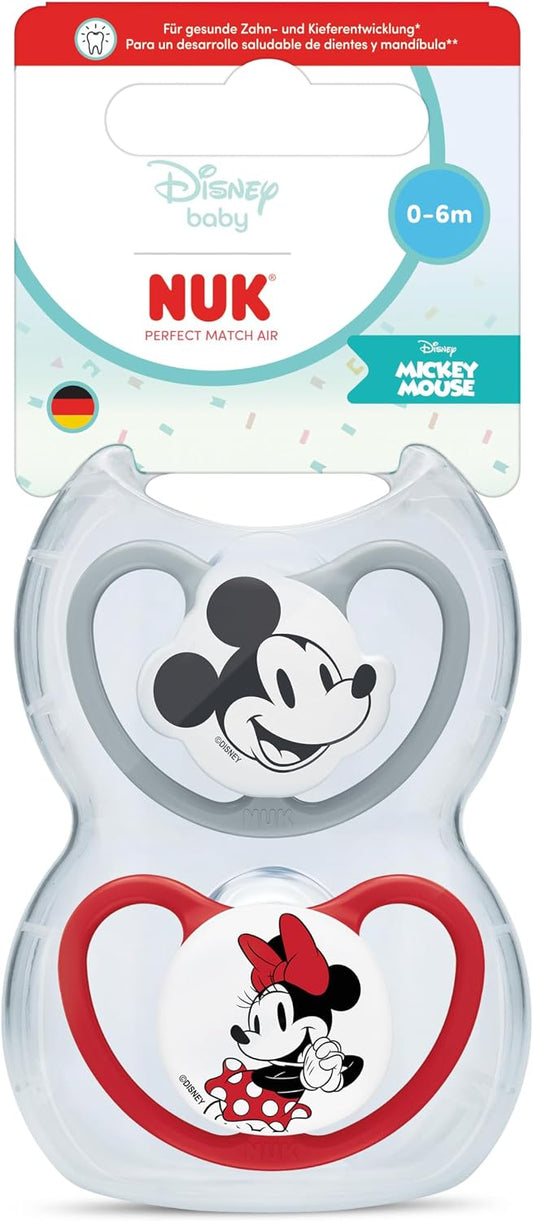 NUK Perfect Match Air uklidňující dudlík 0–6 měsíců x2 DISNEY