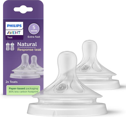 PHILIPS AVENT Natural Response cuclji s pretokom 5 extra fast x2