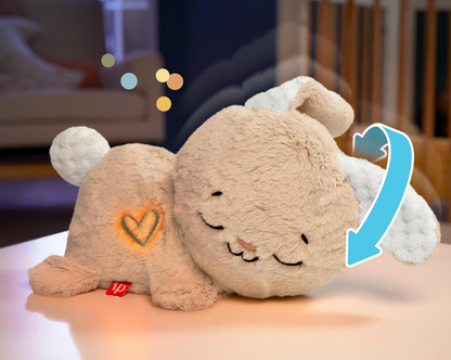 FISHER-PRICE conejo dormilón con cabeza móvil, sonidos y luz para bebés