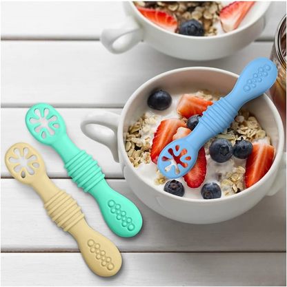 VICLOON komplet silikonskih žličk za gosto hrano, 4 kosi, 11 cm
