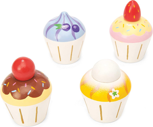 LE TOY VAN houten cupcakes 4 stuks