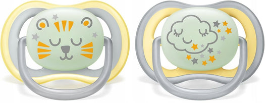 PHILIPS AVENT Ultra Air Night Schnuller x 2 18M+mit Leuchtfunktion
