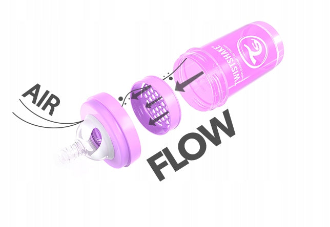TWISTSHAKE fľaša ANTI-COLIC 2m+ M 260ml ALL-IN-ONE